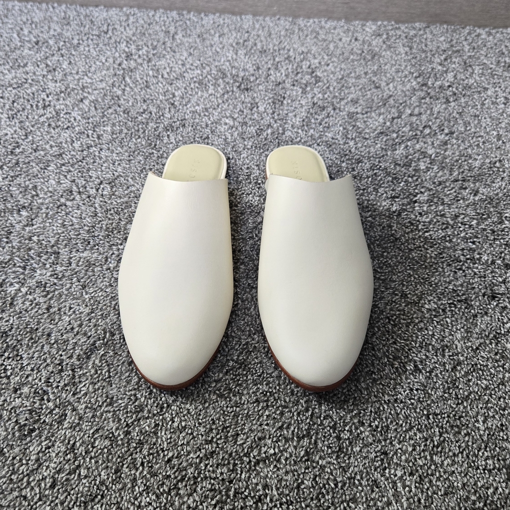 Nisolo Lima Slip on in color bone Mules NEW size 7.5 - Picture 8 of 12